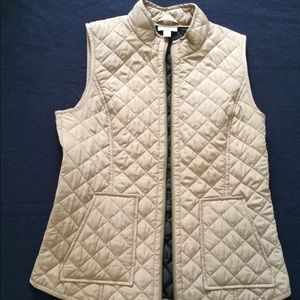 J. Jill Quilted Tan Vest